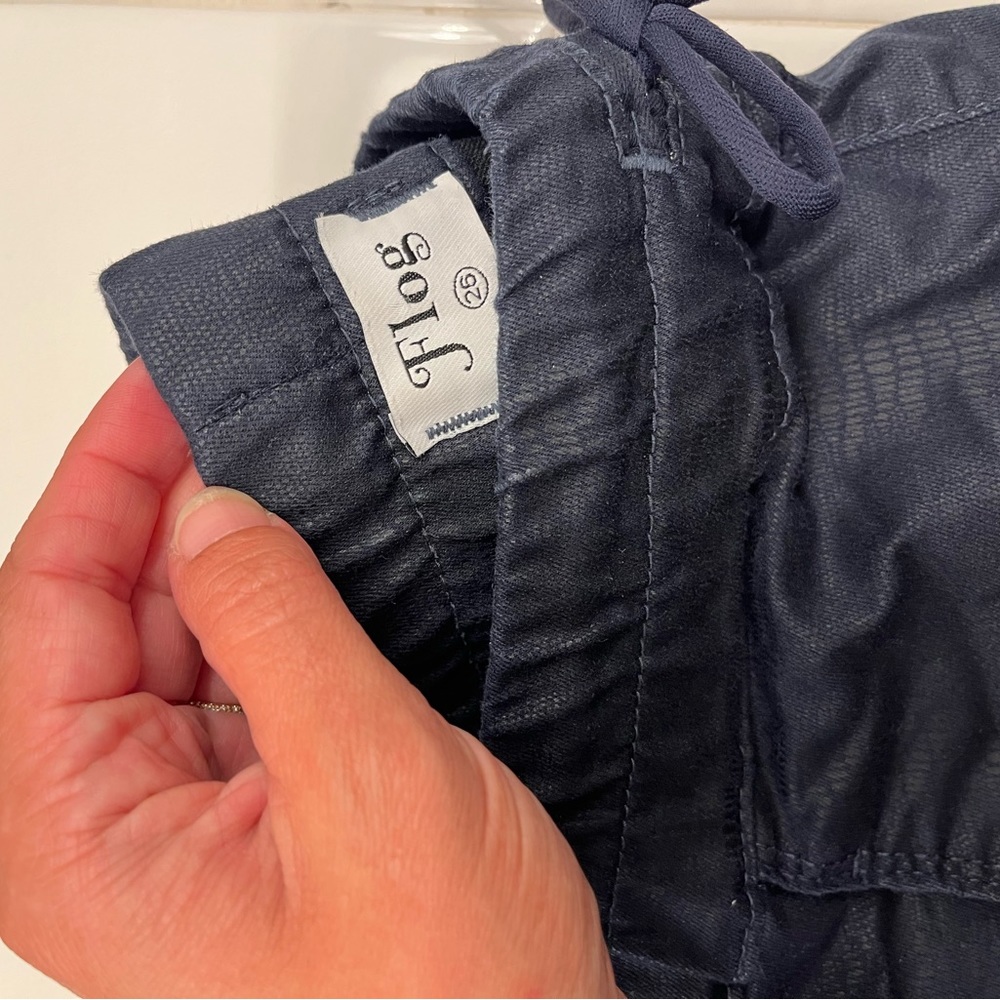 Bevy Flogs: Navy with Snakeskin Texture